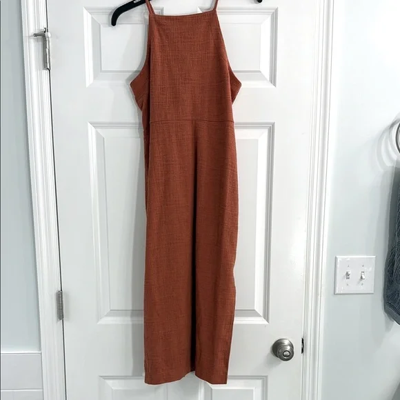 Madewell Terracotta Sleeveless Dress Sz M - Picture 3 of 8